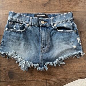 Express denim shorts size 2